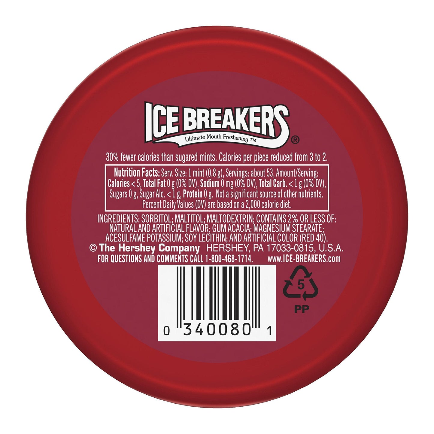 Product image of Ice Breakers Sugar Free Mints Cinnamon 1.5 oz 1.5 oz Pack of 16