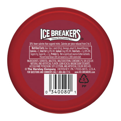 Product image of Ice Breakers Sugar Free Mints Cinnamon 1.5 oz 1.5 oz Pack of 16