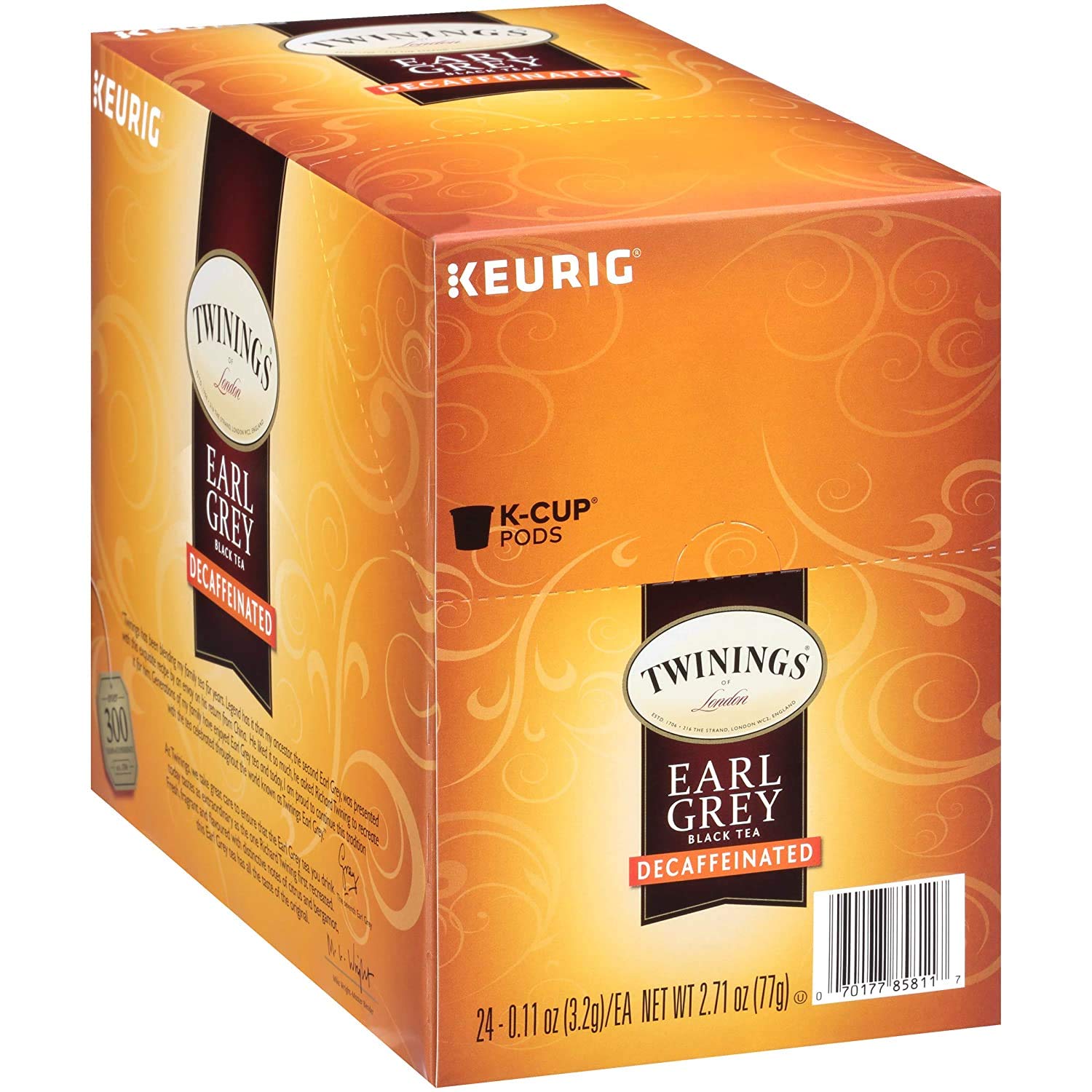 Product image of Twinings Decaf Earl Grey Tea Keurig K-Cups 24 ct Pack of 4