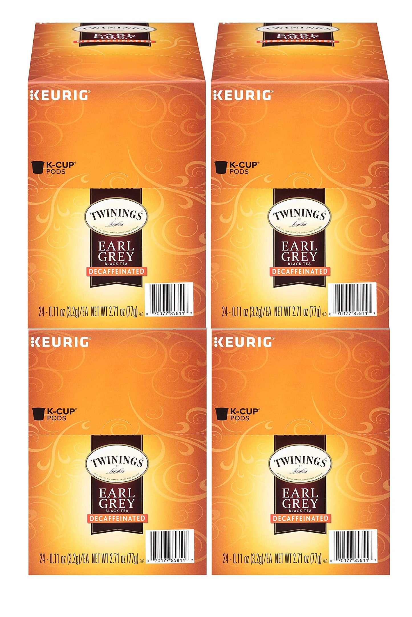 Product image of Twinings Decaf Earl Grey Tea Keurig K-Cups 24 ct Pack of 4