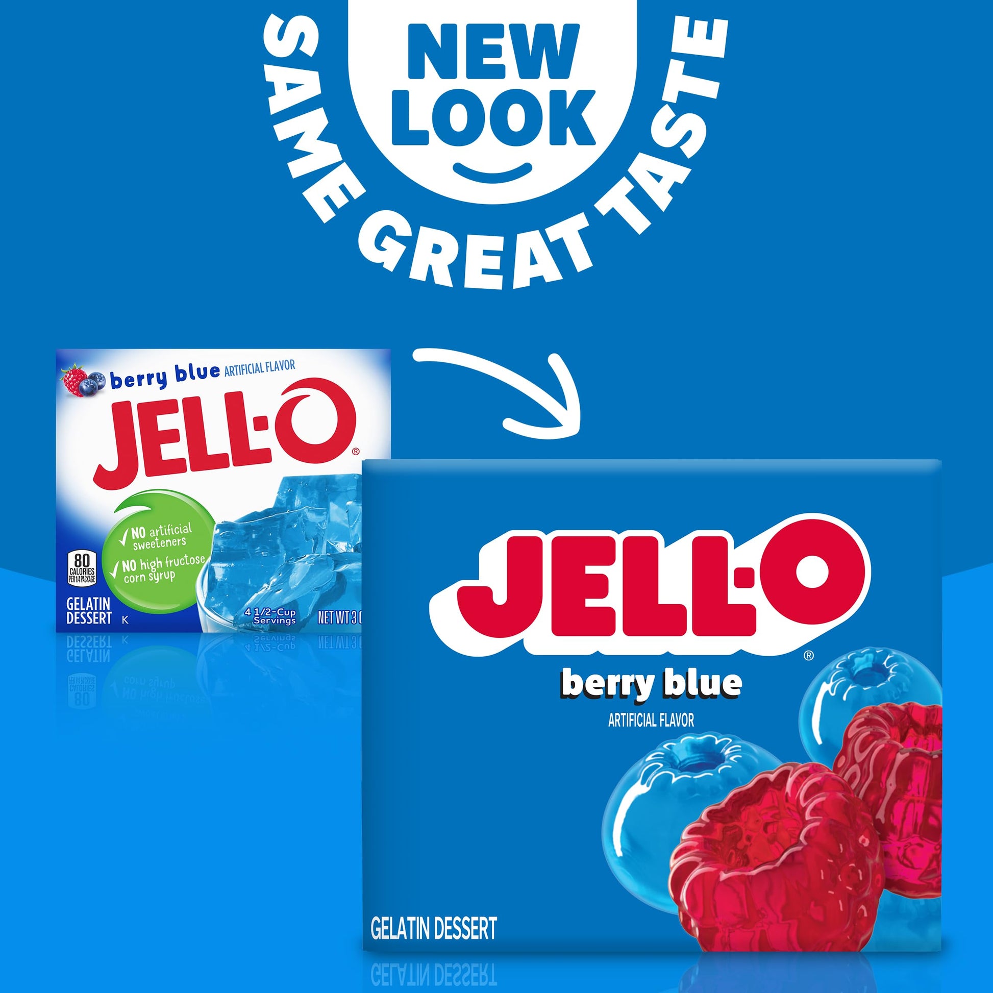 Product image of Jell-O Berry Blue Gelatin Pack of 4