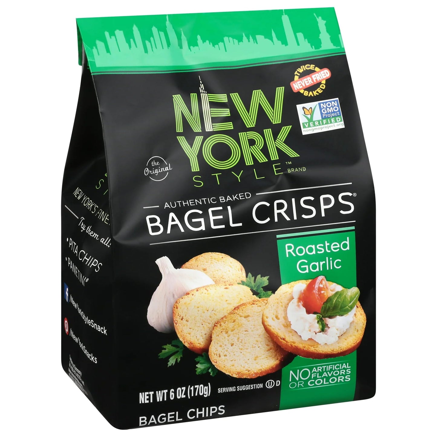 Product image of New York Style Garlic Bagel Crisps 7.2 oz 7.2 oz Pack of 3