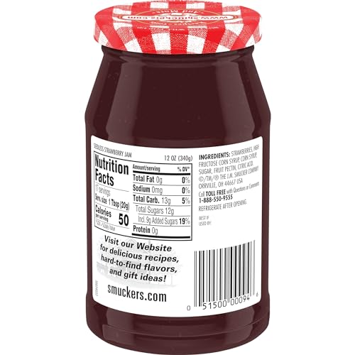 Product image of Smucker's Seedless Strawberry Jam 12 oz 12 oz Pack of 6