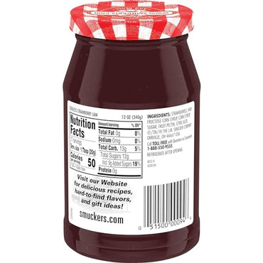 Product image of Smucker's Seedless Strawberry Jam 12 oz 12 oz Pack of 6