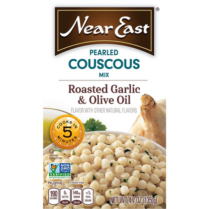 Product image of Quaker Near East Pearled Couscous Roasted Garlic and Olive Oil Boxes 4.7 oz 4.7 oz Pack of 6