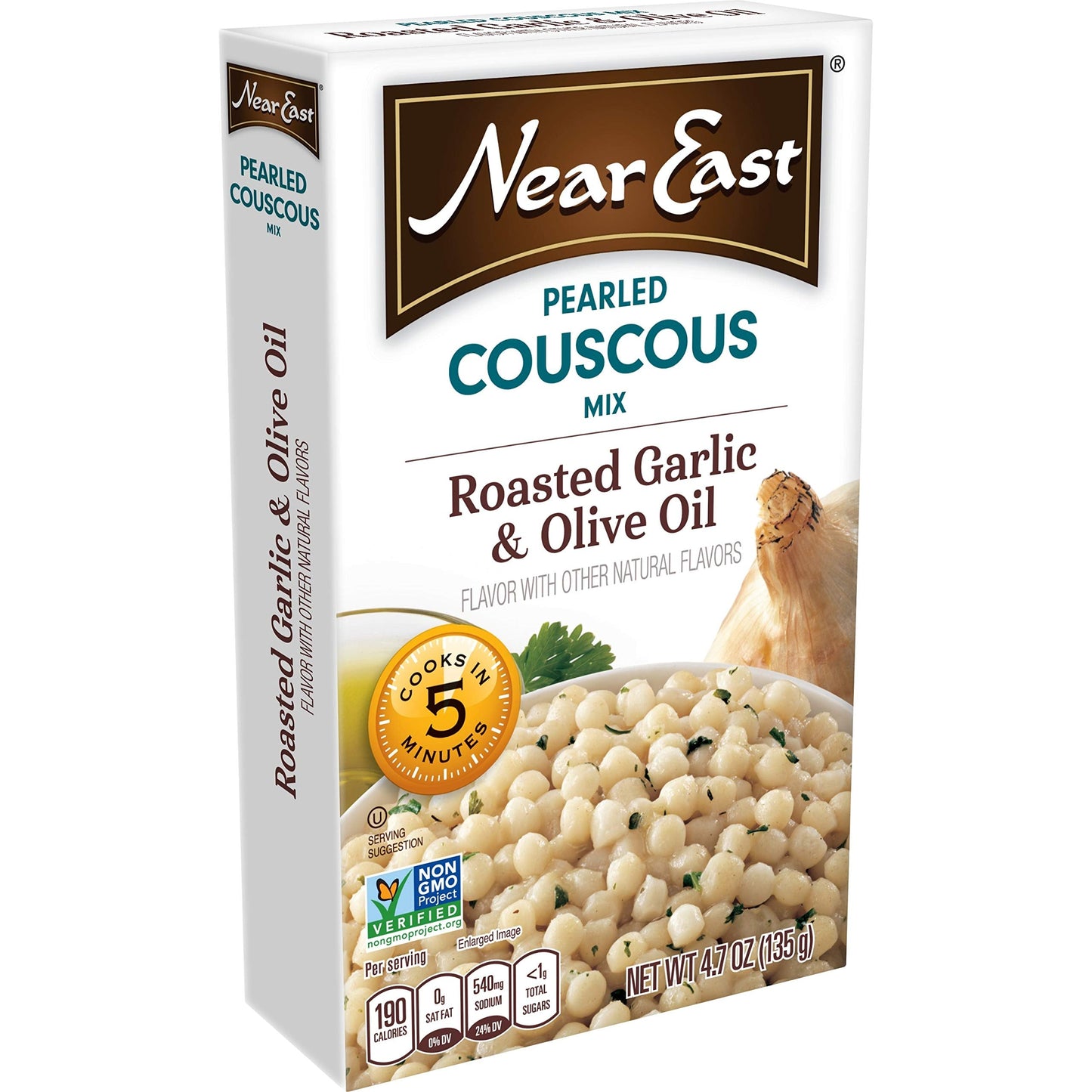 Product image of Quaker Near East Pearled Couscous Roasted Garlic and Olive Oil Boxes 4.7 oz 4.7 oz Pack of 6