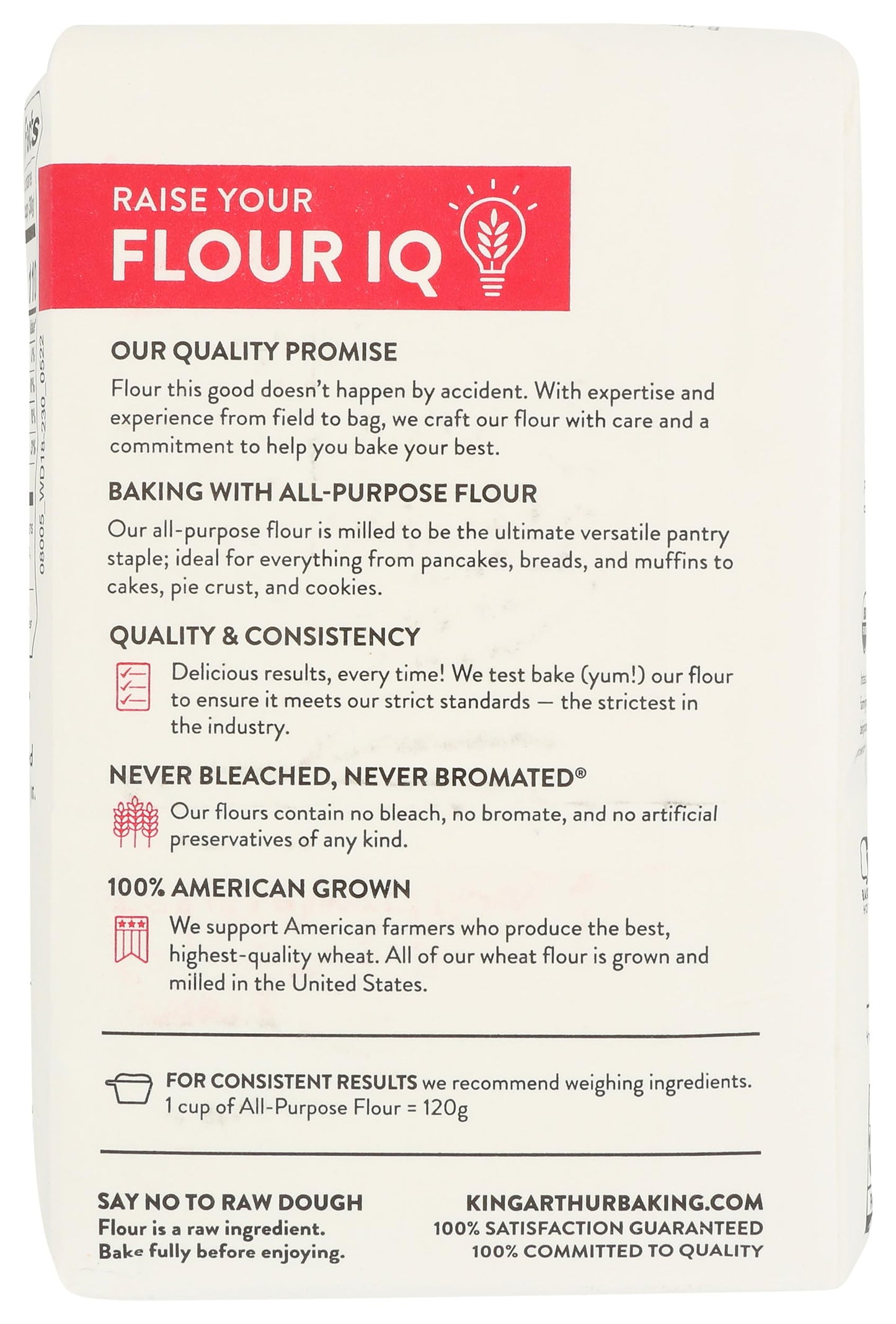 Product image of King Arthur Organic All Purpose Flour Unbleached Non-GMO Premium Baking Flour 2 lbs / 32 oz 32 oz