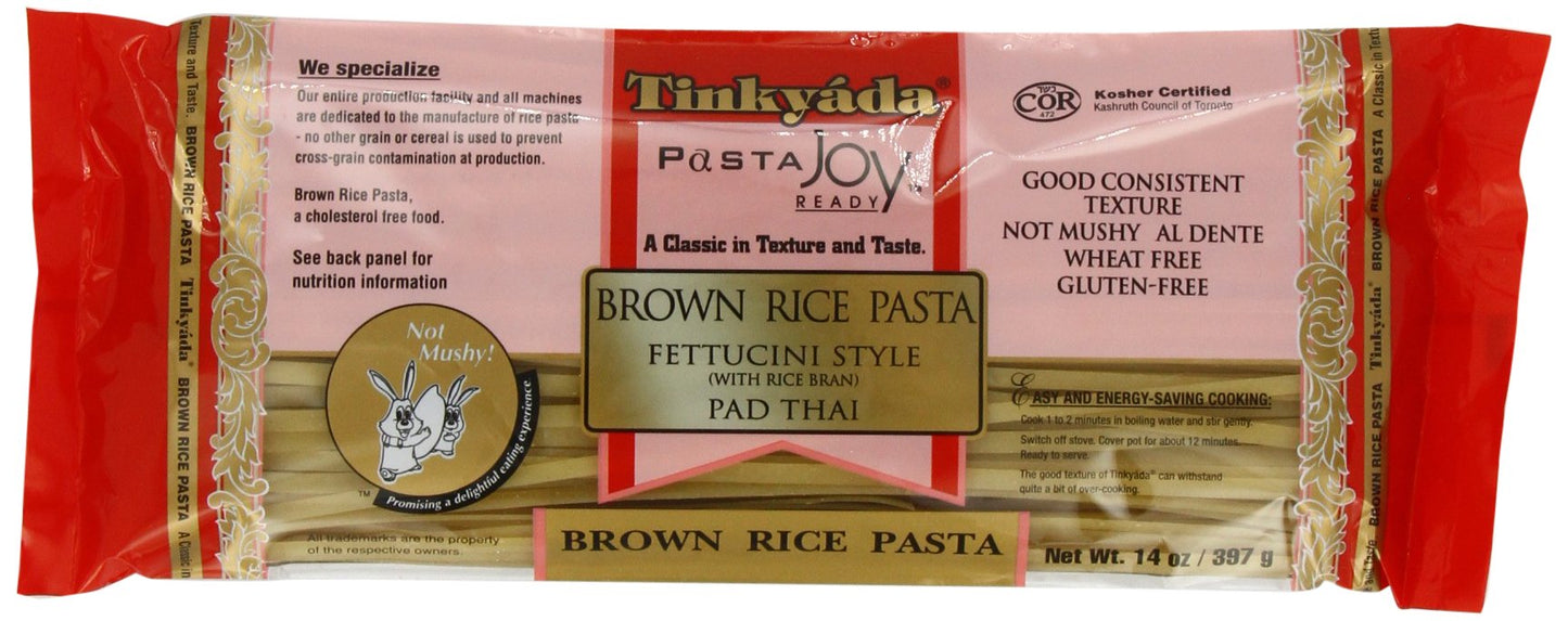 Product image of Tinkyada Brown Rice Fettucini Gluten Free 14-oz Pack of 6