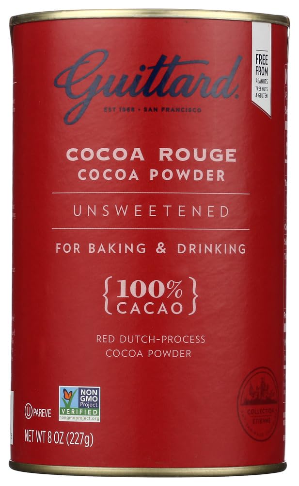 Product image of Guittard Cocoa Powder Unsweetened Rouge Red Dutch Process Can 8 oz 8 oz