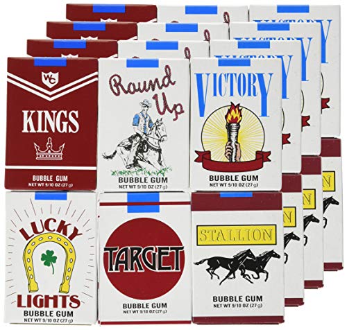 Product image of World Bubble Gum Cigarettes Chewing Gum Display Box Variety Pack of 24
