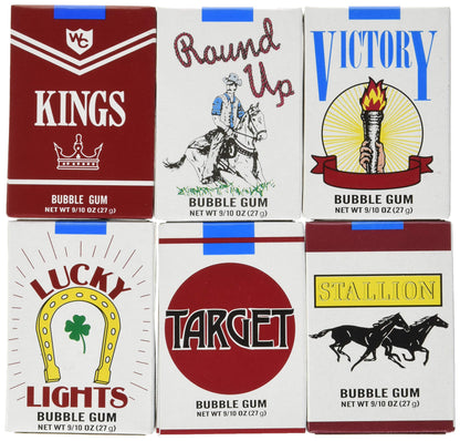 Product image of World Bubble Gum Cigarettes Chewing Gum Display Box Variety Pack of 24