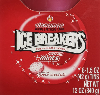 Product image of HERSHEY'S Ice Breakers Cinnamon Mints Tins Pack of 8