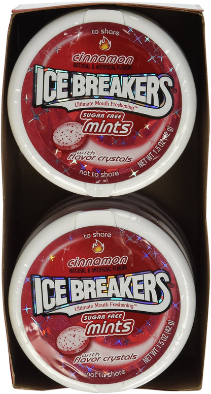 Product image of HERSHEY'S Ice Breakers Cinnamon Mints Tins Pack of 8