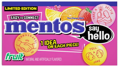 Product image of MENTOS Mixed Fruit Chewy Candy 1.32 oz 1.32 oz Pack of 15