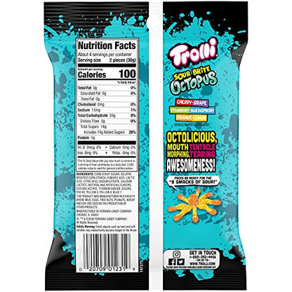Product image of Trolli Brite Octopus Gummy Candy 4.25 oz 4.25 oz Pack of 12