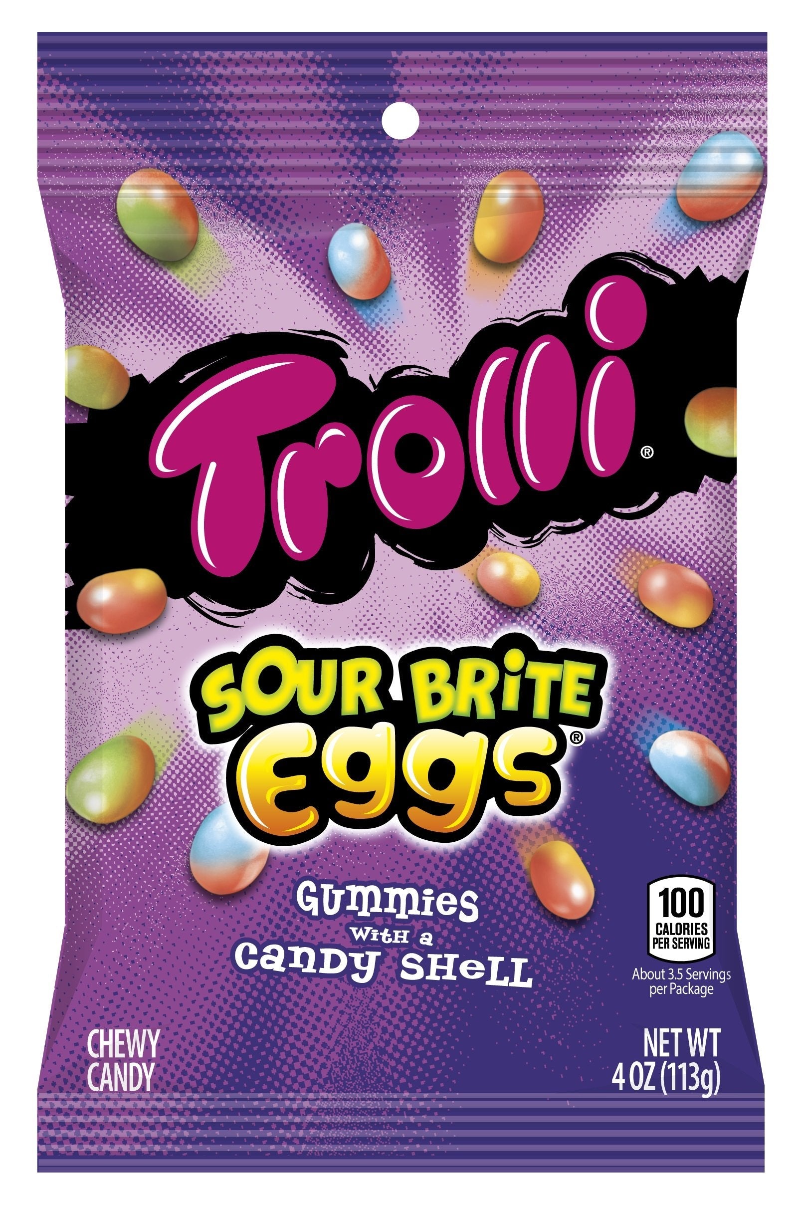 Product image of Trolli Sour Brite Eggs Gummy Candy Bag 4 oz 4 oz Pack of 12