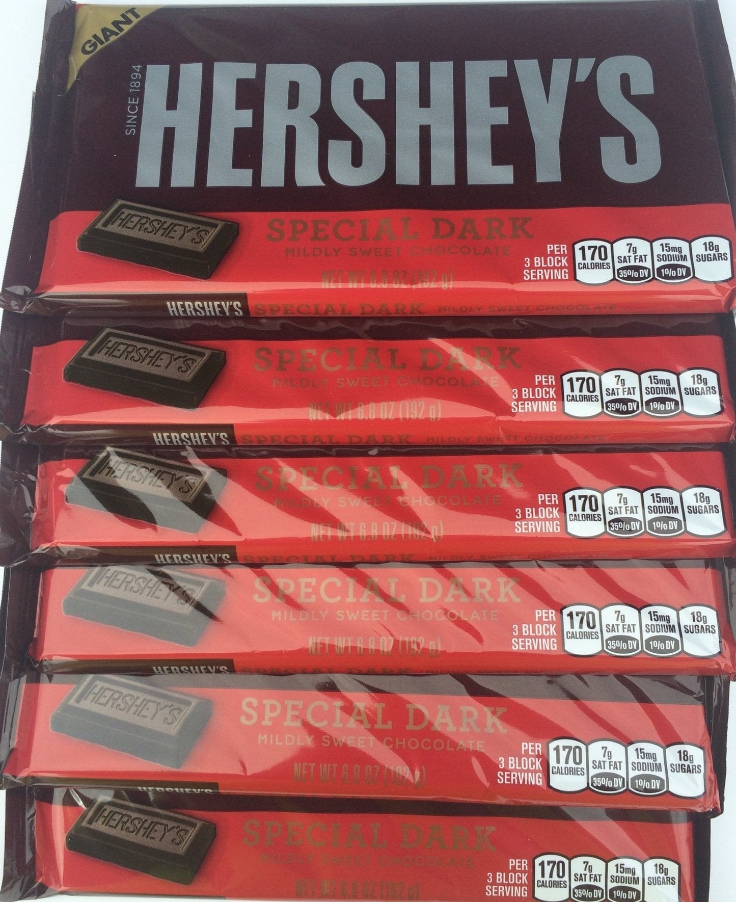Product image of HERSHEY'S Dark Chocolate Bar 6.80 oz Special Size 6.80 oz Pack of 6