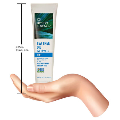 Product image of Desert Essence Natural Tea Tree Oil Mint Toothpaste 6.25 oz 6.25 oz