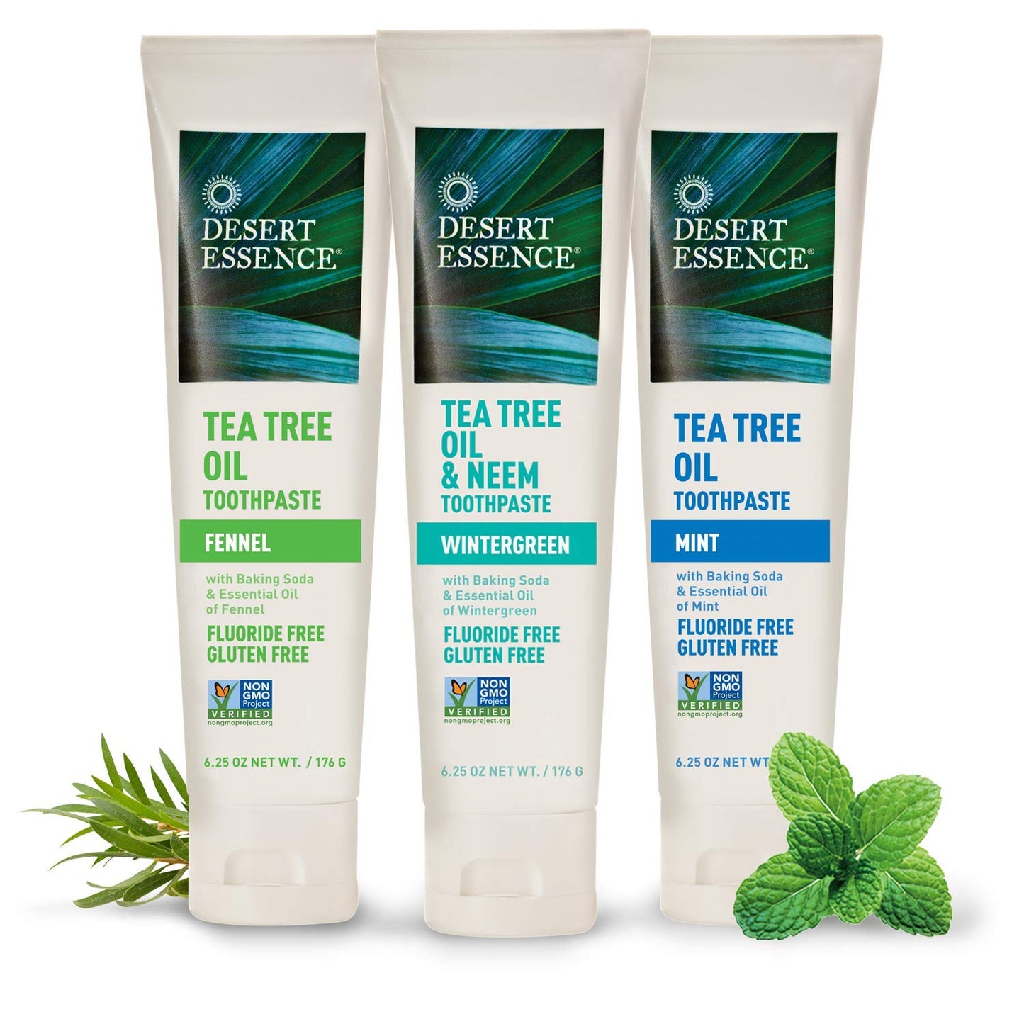 Product image of Desert Essence Natural Tea Tree Oil Mint Toothpaste 6.25 oz 6.25 oz