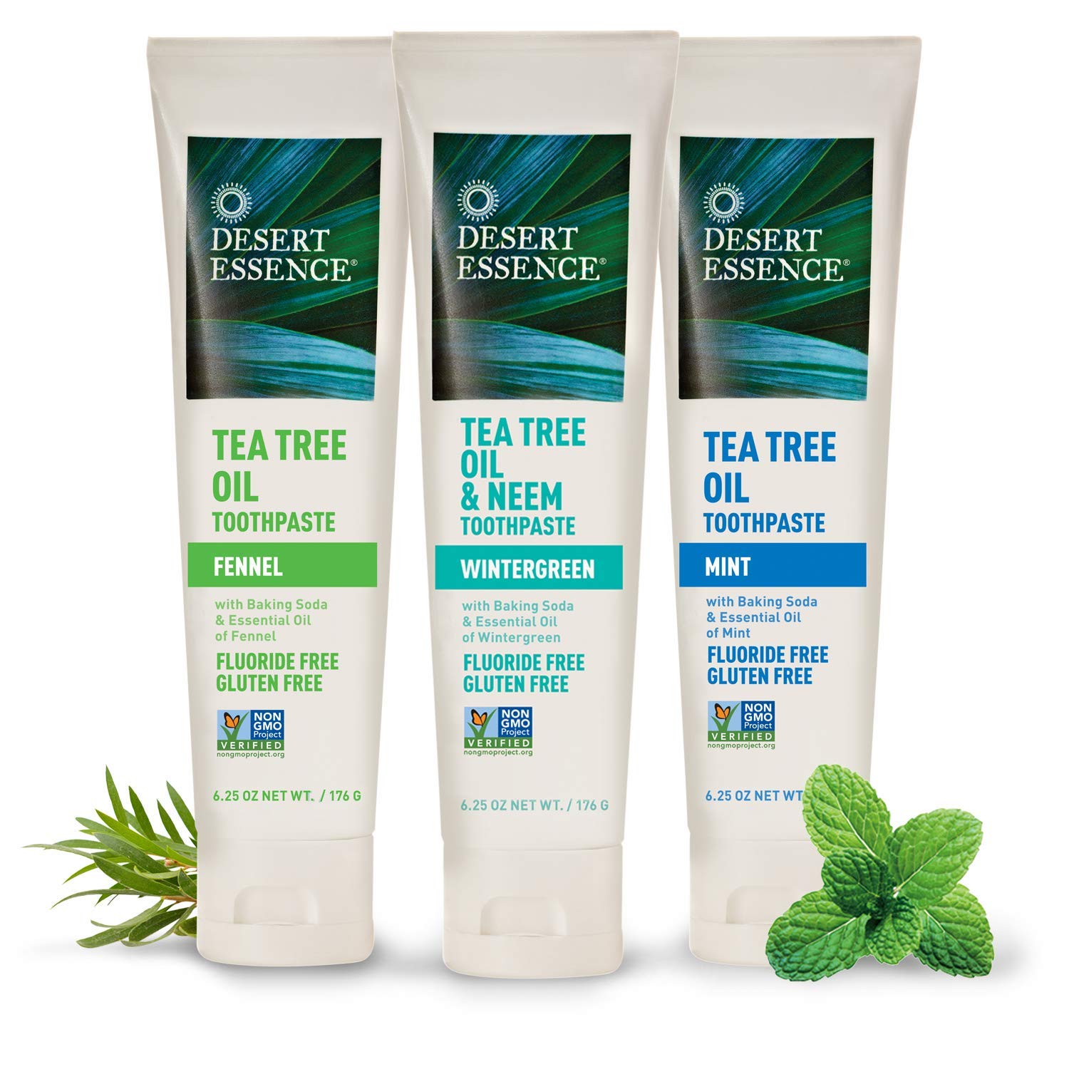 Product image of Desert Essence Natural Tea Tree Oil Mint Toothpaste 6.25 oz 6.25 oz