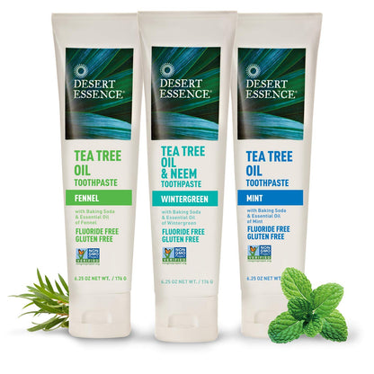 Product image of Desert Essence Natural Tea Tree Oil Mint Toothpaste 6.25 oz 6.25 oz