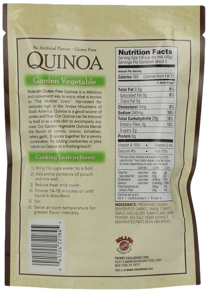 Product image of Roland Foods Quinoa Garden Vegetable 5.46 oz 5.46 oz Pack of 6