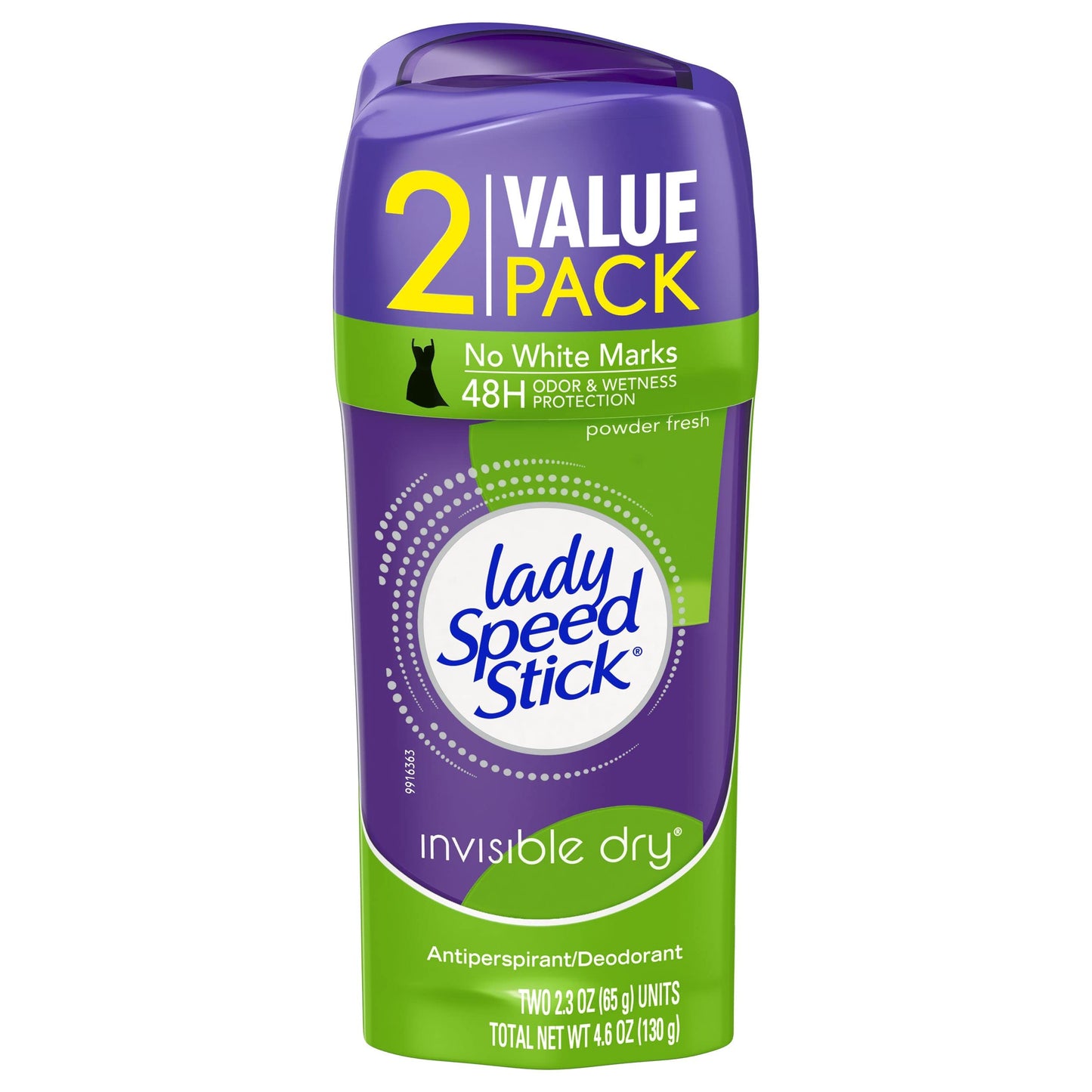 Product image of Lady Speed Stick Antiperspirant Invisible Dry Powder Fresh 2.3 oz 2.3 oz Pack of 2