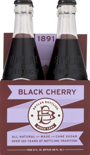 Product image of Boylan Bottling Co Black Cherry Soda Bottles 12 fl oz 12 fl oz Pack of 4