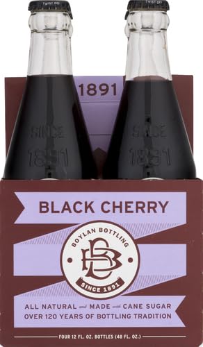 Product image of Boylan Bottling Co Black Cherry Soda Bottles 12 fl oz 12 fl oz Pack of 4