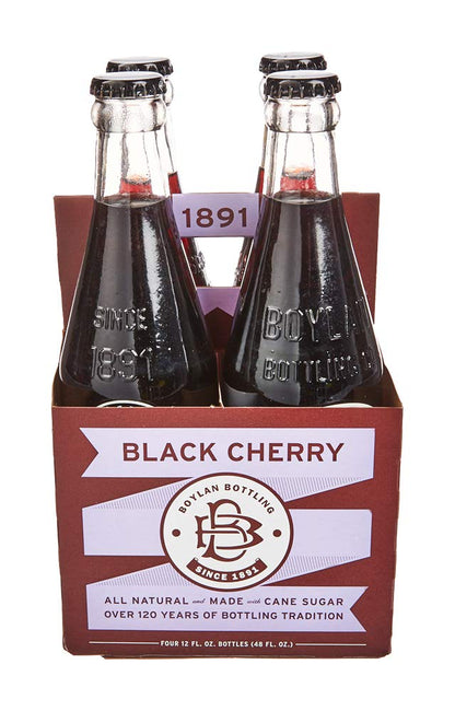 Product image of Boylan Bottling Co Black Cherry Soda Bottles 12 fl oz 12 fl oz Pack of 4