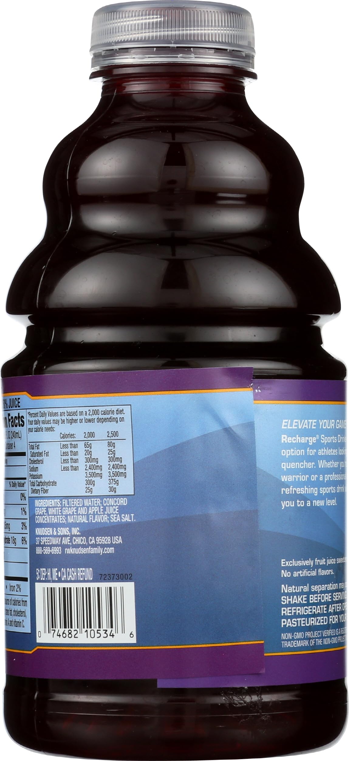 Product image of R.W. Knudsen Grape Recharge All Natural Thirst Quencher Sports Drink 32 fl oz 32 fl oz