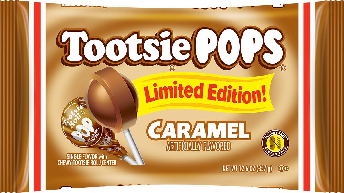 Product image of Tootsie Roll Tootsie Pops Limited Edition Caramel Flavor Individually Wrapped Lollipops Tootsie Roll Center