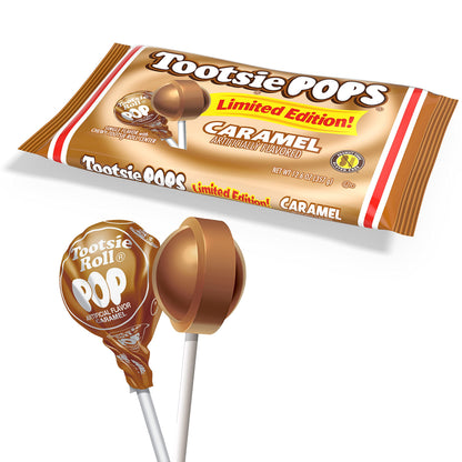 Product image of Tootsie Roll Tootsie Pops Limited Edition Caramel Flavor Individually Wrapped Lollipops Tootsie Roll Center
