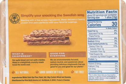 Product image of Wasa Wholegrain Crispbread 9.2 oz 9.2 oz
