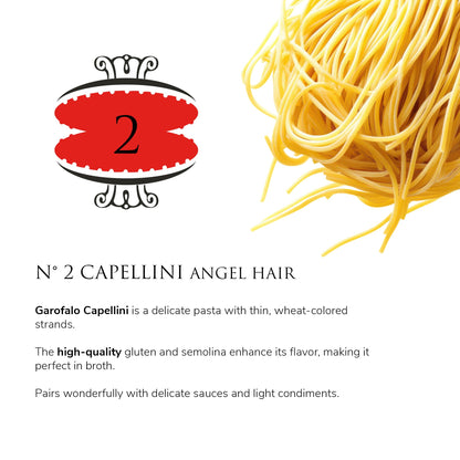 Product image of GAROFALO Premium Durum Wheat Semolina Capellini Angel Hair Pasta Italian Made Bronze-Drawn Al-Dente