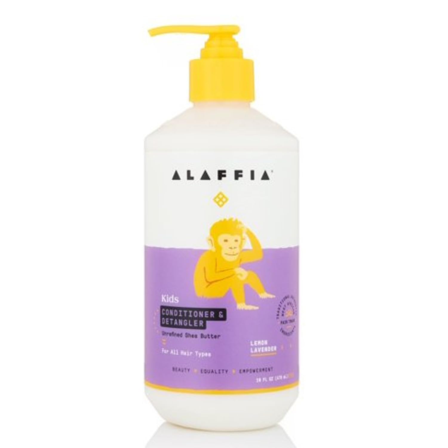 Product image of Alaffia Kids Conditioner and Detangler Lemon Lavender Gently Conditions and Detangles Suitable for All Hair