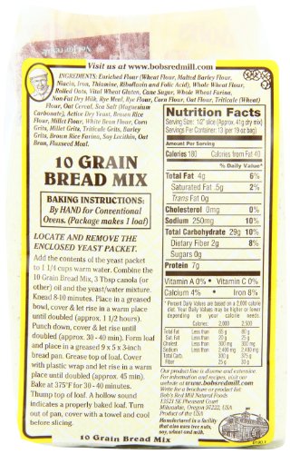 Product image of Bob's Red Mill 10 Grain Bread Mix 19 oz 19 oz Pack of 4