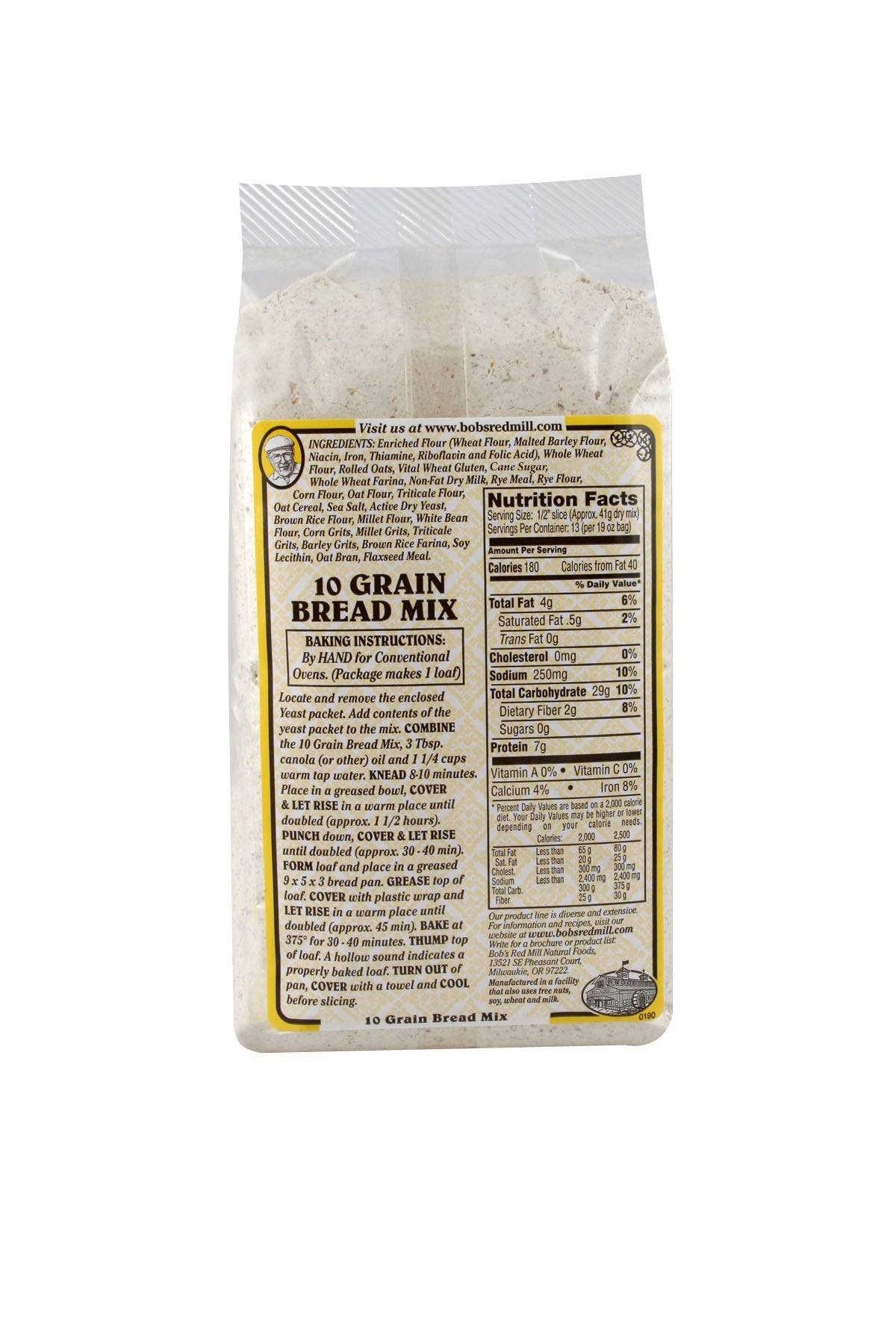 Product image of Bob's Red Mill 10 Grain Bread Mix 19 oz 19 oz Pack of 4