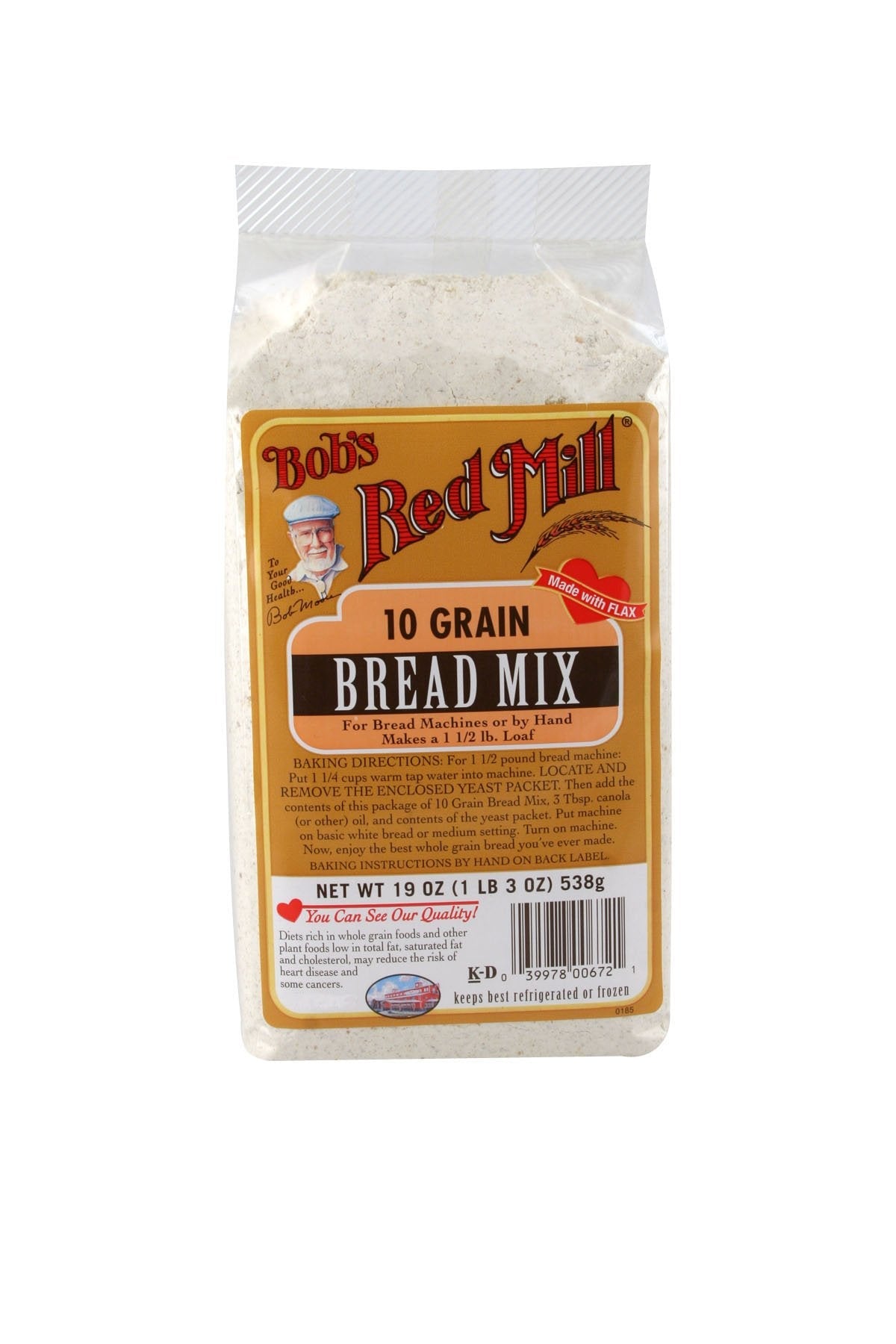 Product image of Bob's Red Mill 10 Grain Bread Mix 19 oz 19 oz Pack of 4