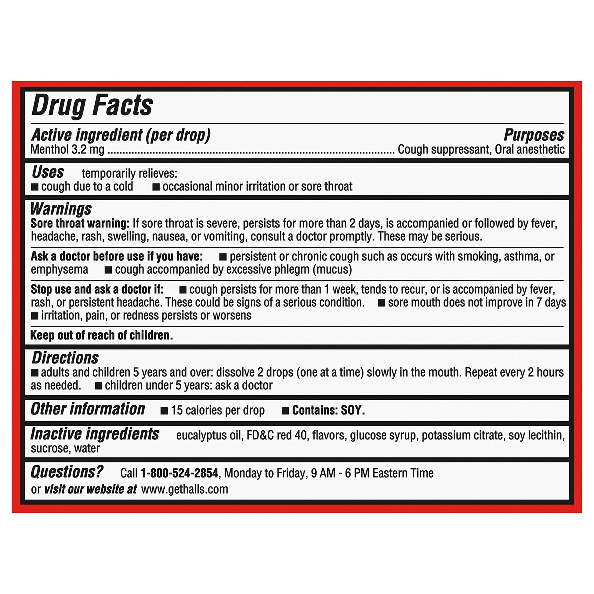 Product image of HALLS Relief Strawberry Cough Drops 9 Drops Pack of 20