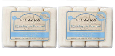 Product image of A LA MAISON Hypoallergenic Unscented Bar Soap Triple French Milled Natural Moisturizing Hand Soap 3.5 oz 3.5