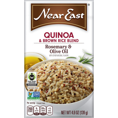 Product image of Quaker Near East Quinoa and Brown Rice Blend Rosemary and Olive Oil Boxes 4.9 oz 4.9 oz Pack of 6