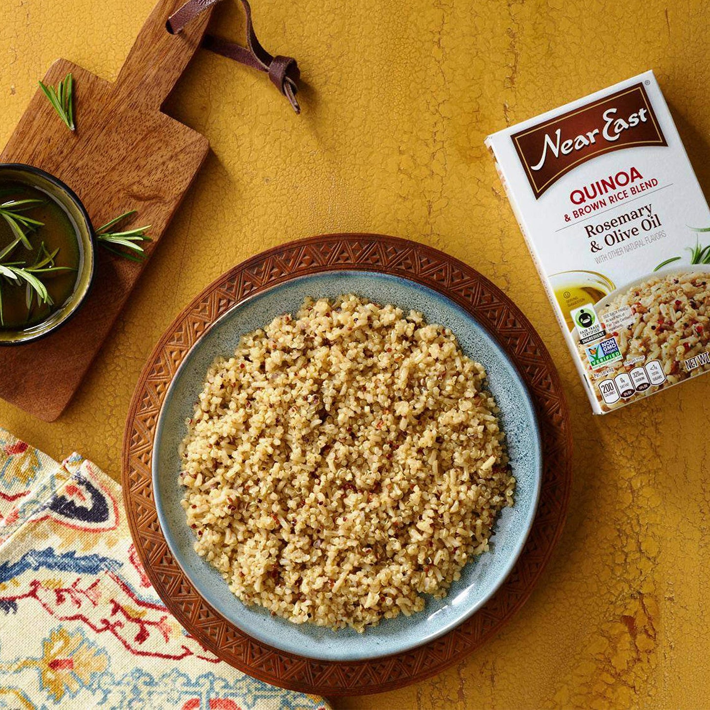 Product image of Quaker Near East Quinoa and Brown Rice Blend Rosemary and Olive Oil Boxes 4.9 oz 4.9 oz Pack of 6