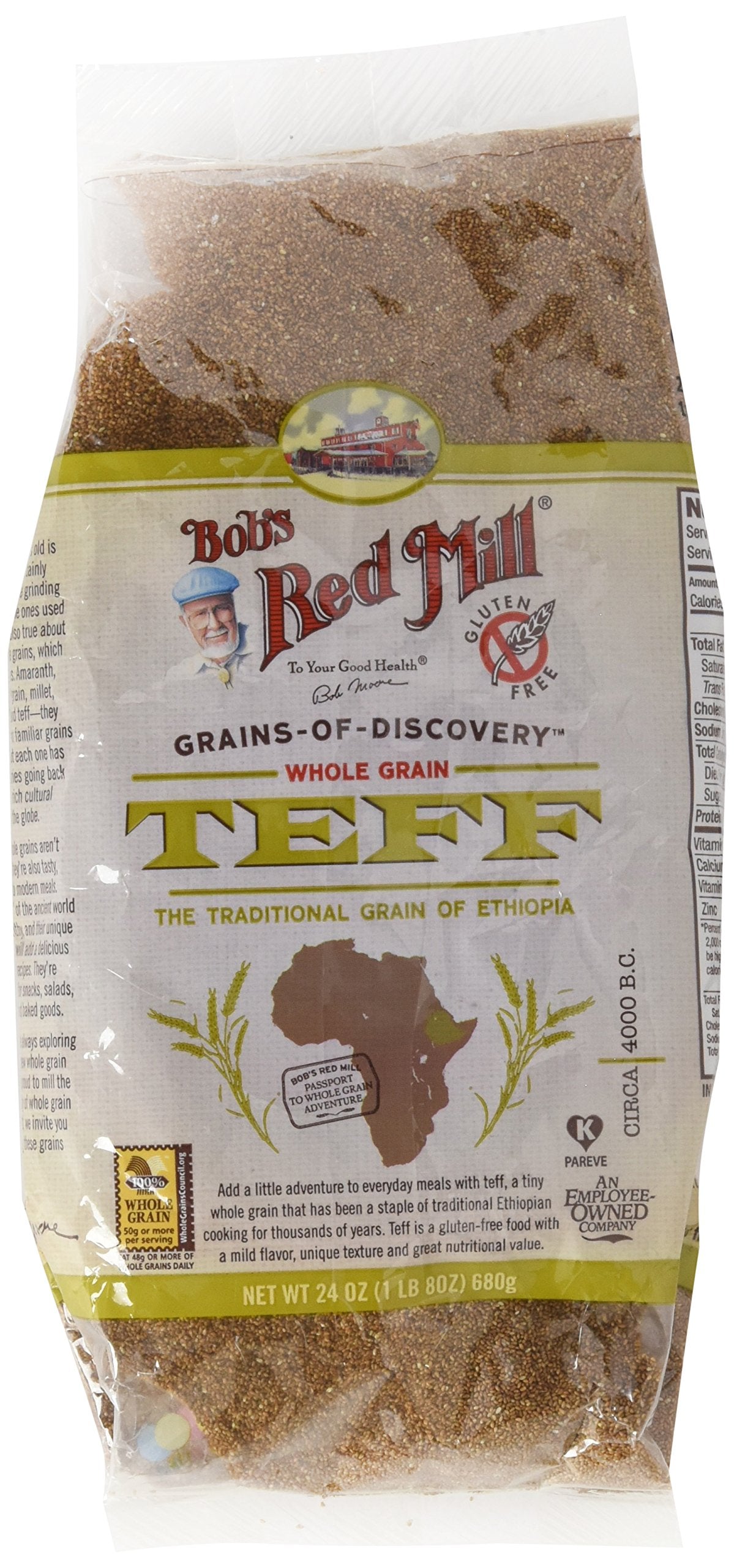Product image of Bob's Red Mill Whole Grain Teff Flour 20 oz 20 oz