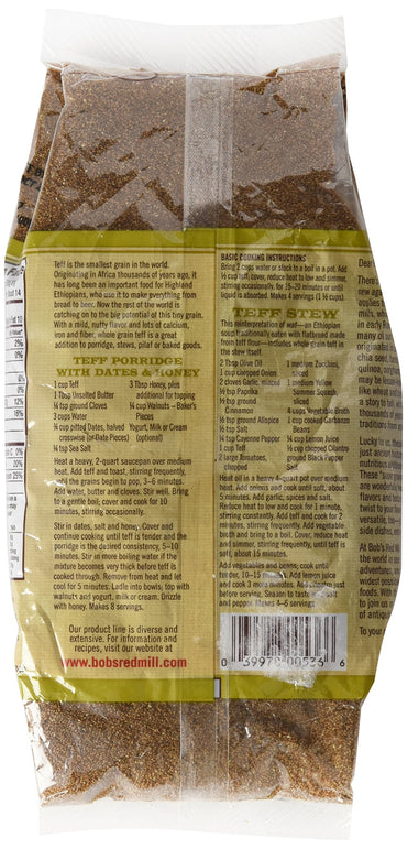 Product image of Bob's Red Mill Whole Grain Teff Flour 20 oz 20 oz