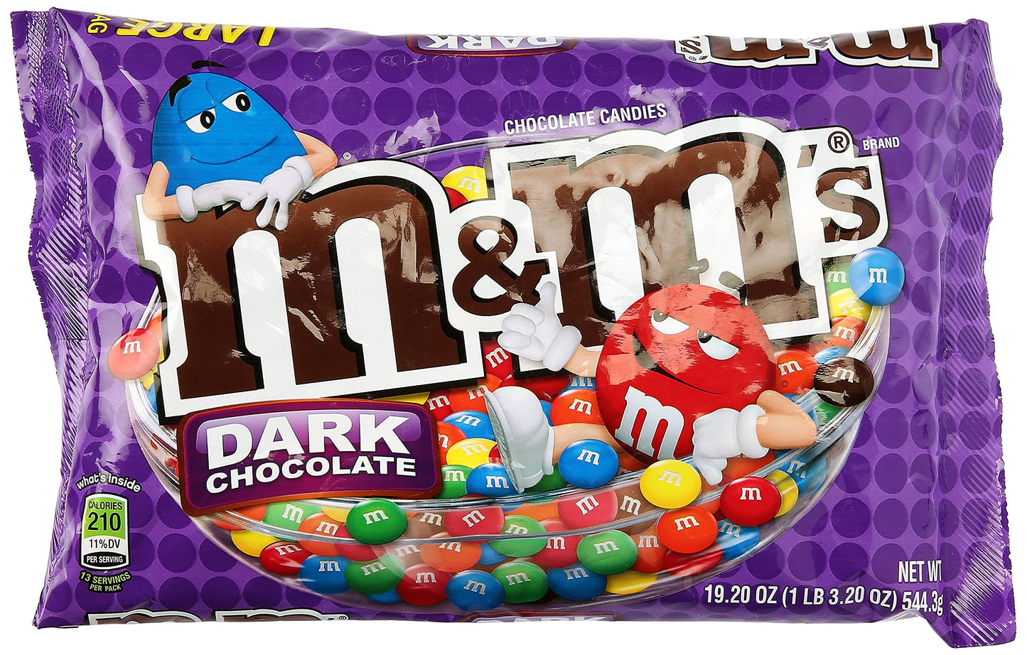 Product image of M and M's Dark Chocolate 19.2 oz 19.2 oz