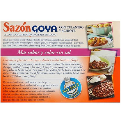 Product image of Goya Seasoning Sazón Coriander and Annatto All Purpose Mexican Seasoning Cartons 3.52 oz 3.52 oz Pack of 2