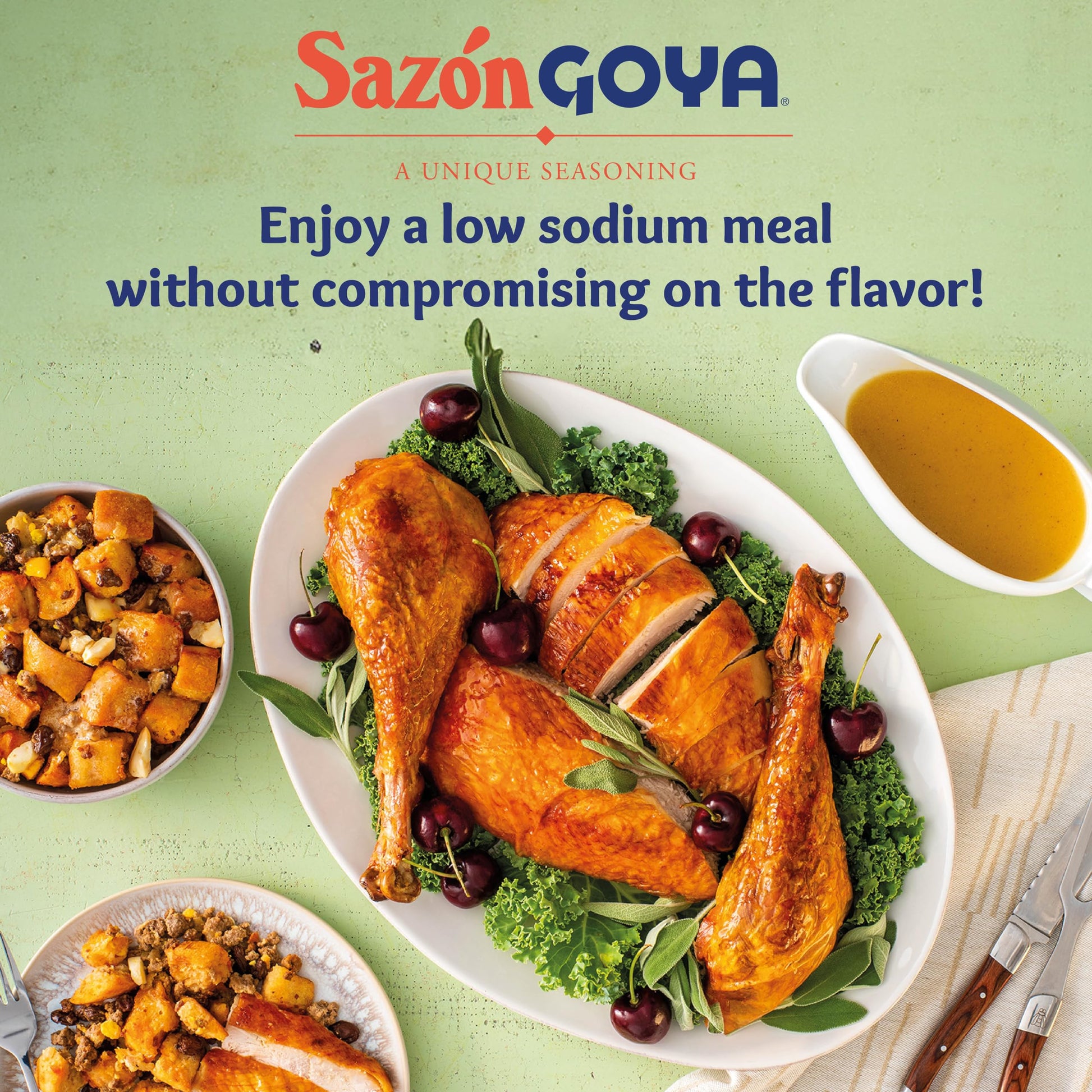 Product image of Goya Seasoning Sazón Coriander and Annatto All Purpose Mexican Seasoning Cartons 3.52 oz 3.52 oz Pack of 2