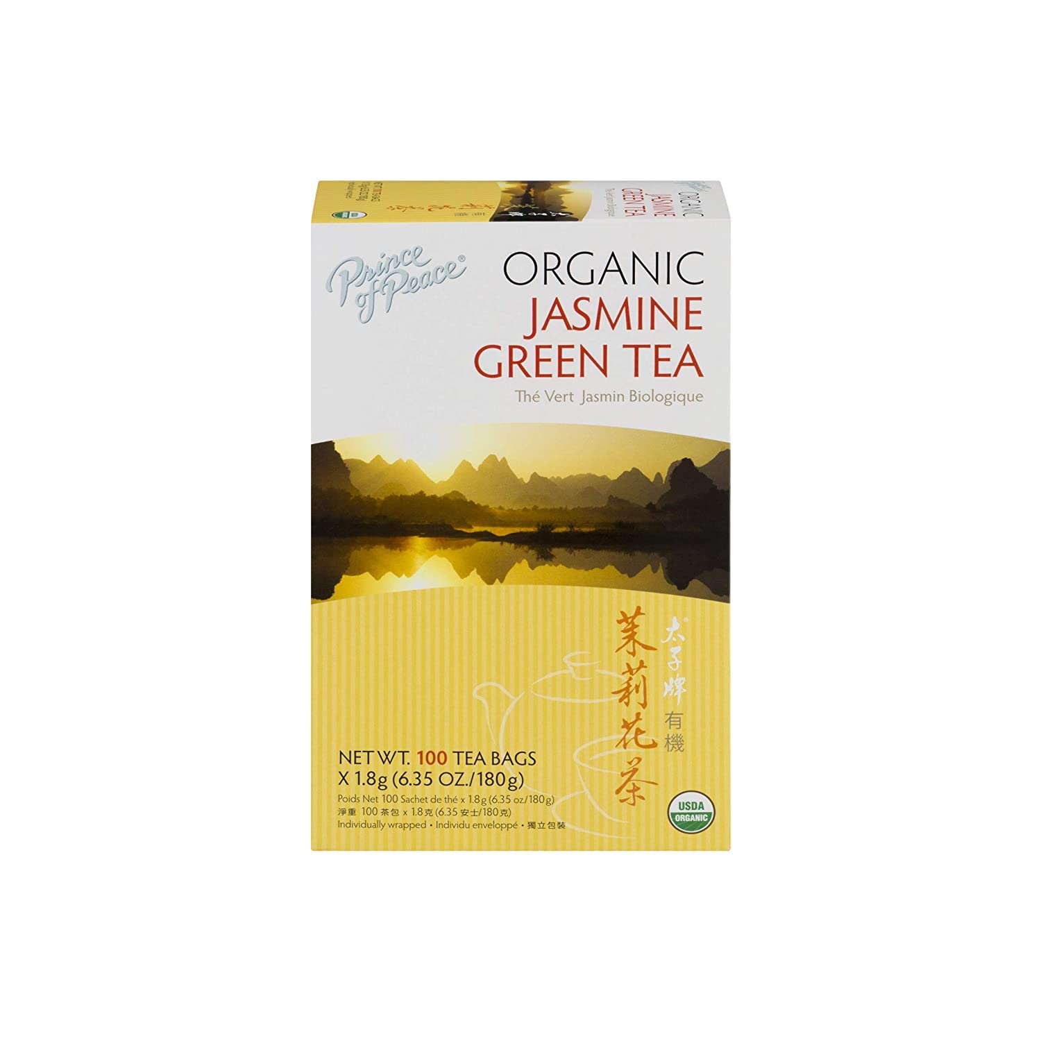 Product image of Prince of Peace Organic Jasmine Green Tea 100 Tea Bags