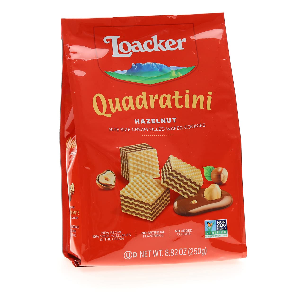 Product image of Loacker Quadratini Bite Size Wafer Cookies Hazelnut 8.82 oz 8.82 oz